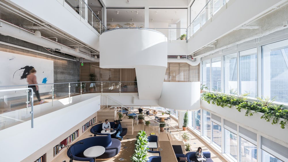 Coworkingové prostory Salesforce Tower